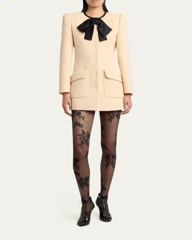 Valentino Garavani Tie-Neck Mini Blazer Dress | Thumbnail 2 Valentino Garavani Tie-Neck Mini Blazer Dress | Thumbnail 2