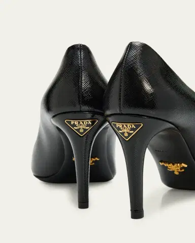 Prada 85mm Vernice Saffiano Leather Pumps | Thumbnail 5 Prada 85mm Vernice Saffiano Leather Pumps | Thumbnail 5