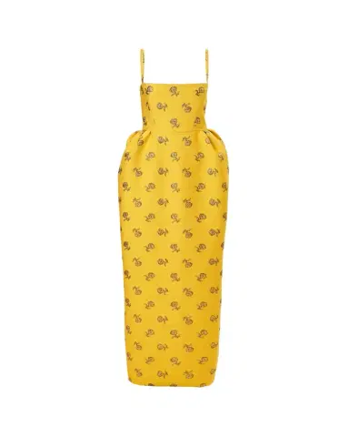 Carolina Herrera Metallic Floral Jacquard Sleeveless Bell Gown | Thumbnail 1 Carolina Herrera Metallic Floral Jacquard Sleeveless Bell Gown | Thumbnail 1