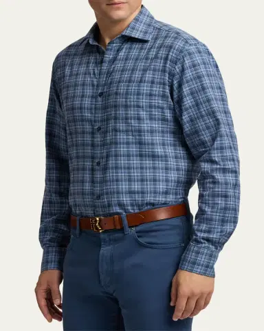Ralph Lauren Purple Label Plaid Flannel Shirt | Thumbnail 4 Ralph Lauren Purple Label Plaid Flannel Shirt | Thumbnail 4