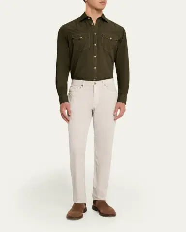 Massimo Alba Men's Arizo Cotton Western Shirt | Thumbnail 2 Massimo Alba Men's Arizo Cotton Western Shirt | Thumbnail 2