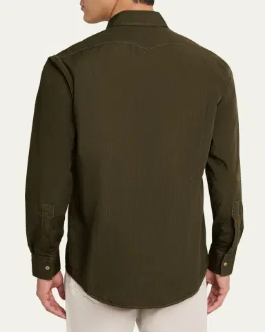 Massimo Alba Men's Arizo Cotton Western Shirt | Thumbnail 3 Massimo Alba Men's Arizo Cotton Western Shirt | Thumbnail 3