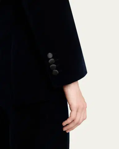Victoria Beckham Single-Breasted Velvet Tuxedo Jacket | Thumbnail 5 Victoria Beckham Single-Breasted Velvet Tuxedo Jacket | Thumbnail 5