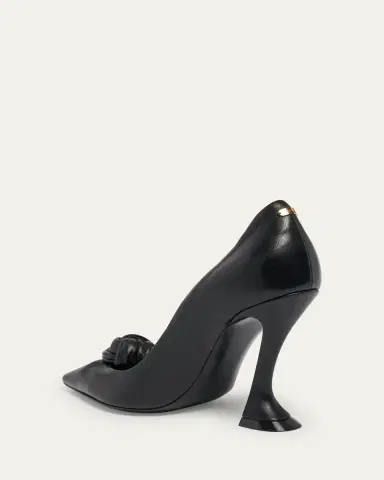 Lanvin 100mm Leather Bow Pumps | Thumbnail 4 Lanvin 100mm Leather Bow Pumps | Thumbnail 4