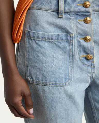 Valentino Garavani Button-Front Straight-Leg Jeans | Thumbnail 5 Valentino Garavani Button-Front Straight-Leg Jeans | Thumbnail 5
