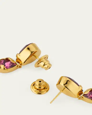Oscar de la Renta Pear Rhinestone Drop Earrings | Thumbnail 5 Oscar de la Renta Pear Rhinestone Drop Earrings | Thumbnail 5