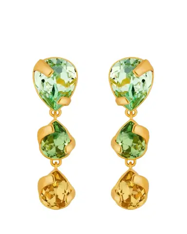 Oscar de la Renta Pear Rhinestone Drop Earrings | Thumbnail 1 Oscar de la Renta Pear Rhinestone Drop Earrings | Thumbnail 1