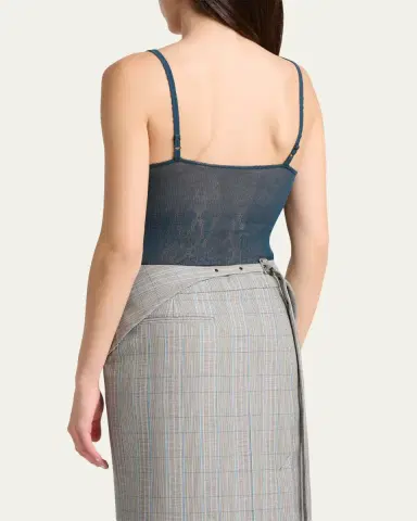 Victoria Beckham Sheer Rib Camisole Top | Thumbnail 3 Victoria Beckham Sheer Rib Camisole Top | Thumbnail 3