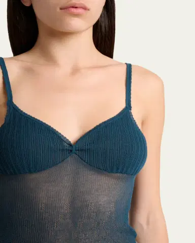 Victoria Beckham Sheer Rib Camisole Top | Thumbnail 5 Victoria Beckham Sheer Rib Camisole Top | Thumbnail 5