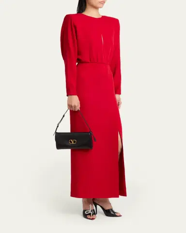 Valentino Garavani Small VLogo Leather Shoulder Bag | Thumbnail 5 Valentino Garavani Small VLogo Leather Shoulder Bag | Thumbnail 5