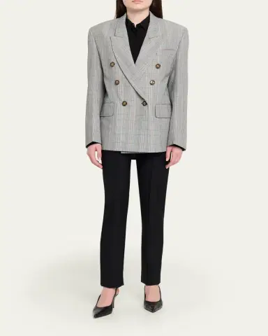 Victoria Beckham Double-Breasted Wool Jacket | Thumbnail 2 Victoria Beckham Double-Breasted Wool Jacket | Thumbnail 2
