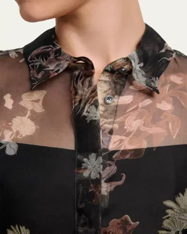 Altuzarra Chika Floral Silk Button-Front Shirt | Thumbnail 5 Altuzarra Chika Floral Silk Button-Front Shirt | Thumbnail 5