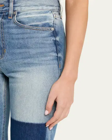Veronica Beard Dylan Patchwork High-Rise Ankle Jeans | Thumbnail 5 Veronica Beard Dylan Patchwork High-Rise Ankle Jeans | Thumbnail 5