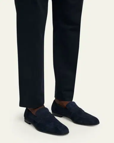 Tom Ford Men's Sean Suede Penny Loafers | Thumbnail 6 Tom Ford Men's Sean Suede Penny Loafers | Thumbnail 6