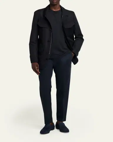 Tom Ford Men's Sean Suede Penny Loafers | Thumbnail 7 Tom Ford Men's Sean Suede Penny Loafers | Thumbnail 7