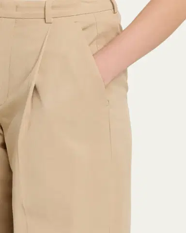 Vince Camille Mid-Rise Cotton-Blend Trousers | Thumbnail 5 Vince Camille Mid-Rise Cotton-Blend Trousers | Thumbnail 5