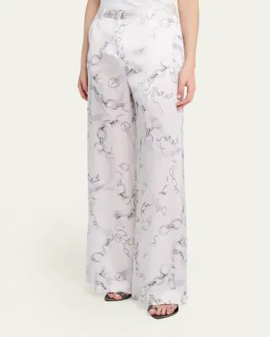L'Agence Gavin Silk Wide-Leg Pants | Thumbnail 4 L'Agence Gavin Silk Wide-Leg Pants | Thumbnail 4