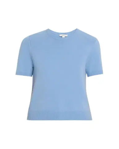 Vince Cashmere-Blend Short-Sleeve Crewneck Sweater | Thumbnail 1 Vince Cashmere-Blend Short-Sleeve Crewneck Sweater | Thumbnail 1