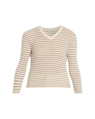 Vince Stripe Cashmere-Blend V-Neck Sweater | Thumbnail 1 Vince Stripe Cashmere-Blend V-Neck Sweater | Thumbnail 1