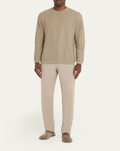 Giorgio Armani Patterned Cashmere-Blend Sweater | Thumbnail 2 Giorgio Armani Patterned Cashmere-Blend Sweater | Thumbnail 2