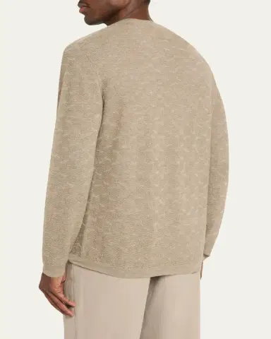 Giorgio Armani Patterned Cashmere-Blend Sweater | Thumbnail 3 Giorgio Armani Patterned Cashmere-Blend Sweater | Thumbnail 3