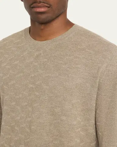 Giorgio Armani Patterned Cashmere-Blend Sweater | Thumbnail 5 Giorgio Armani Patterned Cashmere-Blend Sweater | Thumbnail 5
