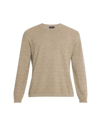 Giorgio Armani Patterned Cashmere-Blend Sweater | Thumbnail 1 Giorgio Armani Patterned Cashmere-Blend Sweater | Thumbnail 1
