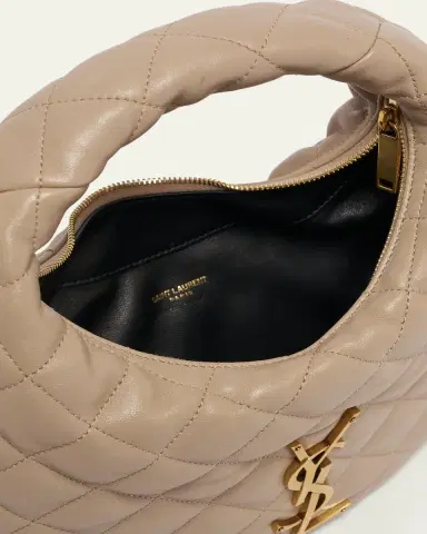 Saint Laurent Icarino Baby YSL Quilted Leather Hobo Bag | Thumbnail 4 Saint Laurent Icarino Baby YSL Quilted Leather Hobo Bag | Thumbnail 4