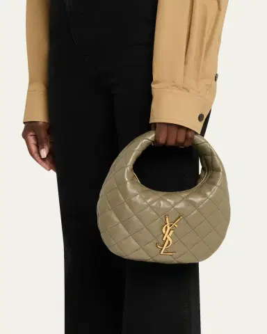 Saint Laurent Icarino Baby YSL Quilted Leather Hobo Bag | Thumbnail 6 Saint Laurent Icarino Baby YSL Quilted Leather Hobo Bag | Thumbnail 6