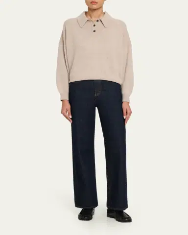 Lisa Yang Etta Cashmere Polo Sweater | Thumbnail 2 Lisa Yang Etta Cashmere Polo Sweater | Thumbnail 2