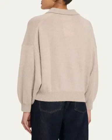 Lisa Yang Etta Cashmere Polo Sweater | Thumbnail 3 Lisa Yang Etta Cashmere Polo Sweater | Thumbnail 3