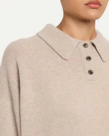 Lisa Yang Etta Cashmere Polo Sweater | Thumbnail 5 Lisa Yang Etta Cashmere Polo Sweater | Thumbnail 5