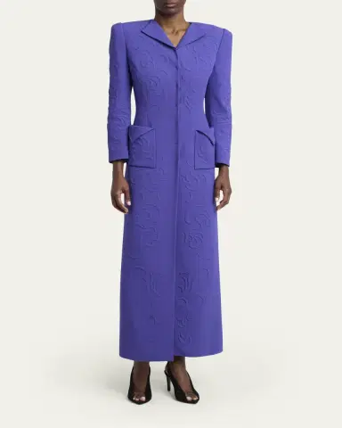 Valentino Garavani Cappotto Embossed Long Coat | Thumbnail 2 Valentino Garavani Cappotto Embossed Long Coat | Thumbnail 2