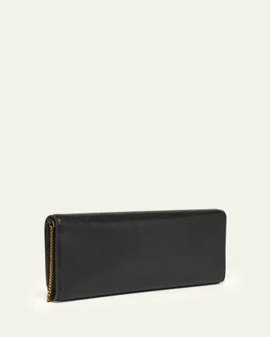 Saint Laurent Kate YSL Pebbled Leather Clutch Bag | Thumbnail 3 Saint Laurent Kate YSL Pebbled Leather Clutch Bag | Thumbnail 3