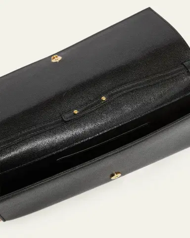 Saint Laurent Kate YSL Pebbled Leather Clutch Bag | Thumbnail 4 Saint Laurent Kate YSL Pebbled Leather Clutch Bag | Thumbnail 4