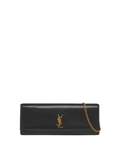 Saint Laurent Kate YSL Pebbled Leather Clutch Bag | Thumbnail 1 Saint Laurent Kate YSL Pebbled Leather Clutch Bag | Thumbnail 1