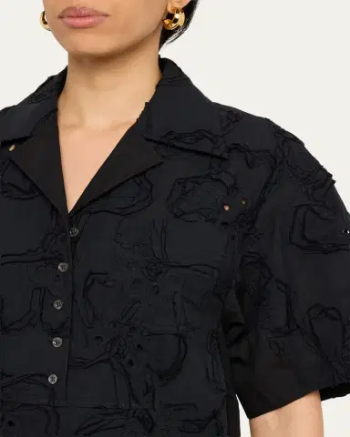 3.1 Phillip Lim Floral Embroidered Midi Shirtdress | Thumbnail 5 3.1 Phillip Lim Floral Embroidered Midi Shirtdress | Thumbnail 5