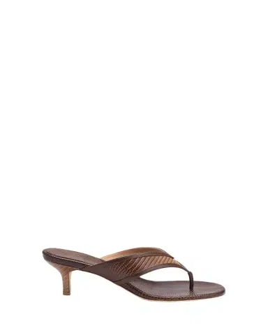 Malone Souliers 45mm Koko Embossed Leather Thong Sandals | Thumbnail 1 Malone Souliers 45mm Koko Embossed Leather Thong Sandals | Thumbnail 1