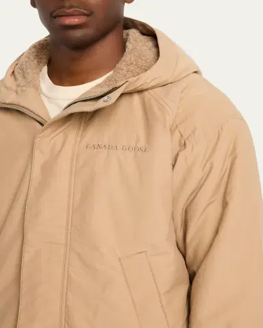 Canada Goose Men's Alberni Reversible Fleece Hooded Bomber Jacket | Thumbnail 5 Canada Goose Men's Alberni Reversible Fleece Hooded Bomber Jacket | Thumbnail 5