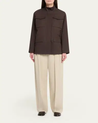 The Row Floriane Cotton-Cashmere Utility Jacket | Thumbnail 2 The Row Floriane Cotton-Cashmere Utility Jacket | Thumbnail 2