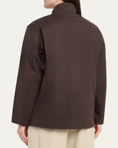 The Row Floriane Cotton-Cashmere Utility Jacket | Thumbnail 3 The Row Floriane Cotton-Cashmere Utility Jacket | Thumbnail 3