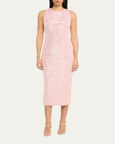 Prabal Gurung Sequined Halter Midi Tube Dress | Thumbnail 2 Prabal Gurung Sequined Halter Midi Tube Dress | Thumbnail 2