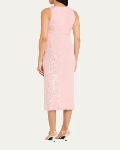 Prabal Gurung Sequined Halter Midi Tube Dress | Thumbnail 3 Prabal Gurung Sequined Halter Midi Tube Dress | Thumbnail 3
