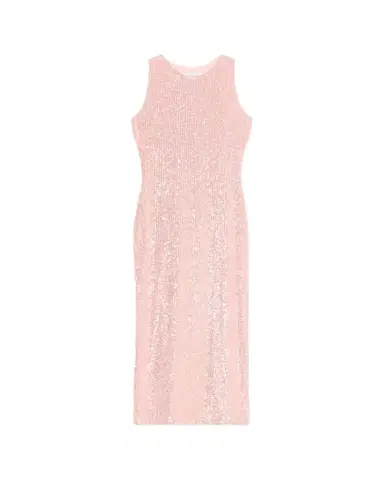 Prabal Gurung Sequined Halter Midi Tube Dress | Thumbnail 1 Prabal Gurung Sequined Halter Midi Tube Dress | Thumbnail 1