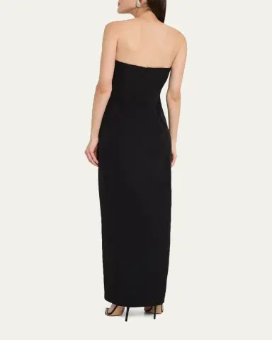 Aidan Mattox Strapless Crystal-Embellished Column Gown | Thumbnail 3 Aidan Mattox Strapless Crystal-Embellished Column Gown | Thumbnail 3