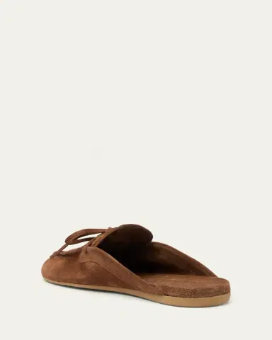 Miu Miu Sabot Suede Moccasin Mules | Thumbnail 4 Miu Miu Sabot Suede Moccasin Mules | Thumbnail 4