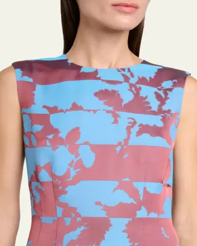 Dries Van Noten Delavina Paneled Floral Jacquard Sleeveless Dress | Thumbnail 5 Dries Van Noten Delavina Paneled Floral Jacquard Sleeveless Dress | Thumbnail 5