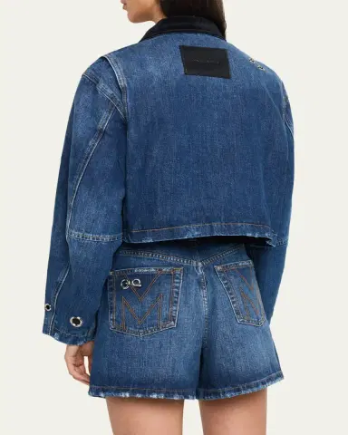 Marc Jacobs Grommet Denim Crop Utility Jacket | Thumbnail 3 Marc Jacobs Grommet Denim Crop Utility Jacket | Thumbnail 3