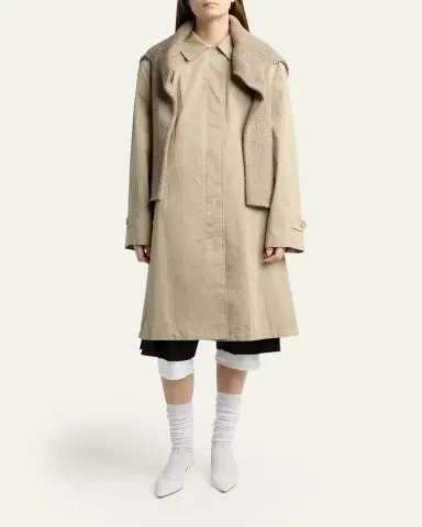 The Row Dayton Single-Breasted Car Coat | Thumbnail 2 The Row Dayton Single-Breasted Car Coat | Thumbnail 2
