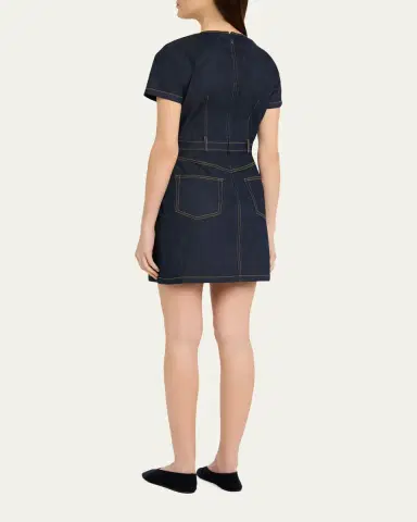 Cinq à Sept Niya Denim Mini Dress | Thumbnail 3 Cinq à Sept Niya Denim Mini Dress | Thumbnail 3